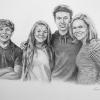 "The Smith Family" • 20" x 30" Graphite on Illustration Board. To view the process for creating projects like this, go to: "Progression Videos"  on the above menu or to: https://vimeo.com/user19676206
