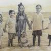 "Allie, Adeline, Charlie, Lila Kate, Levi & Lewis" detail- Graphite and wash on toned paper.
